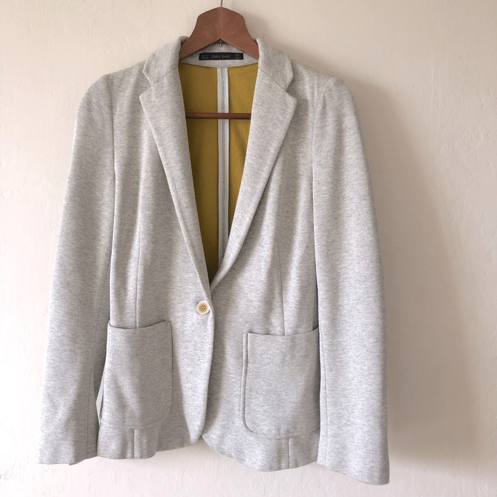 Zara Basic gray jacket. Size S